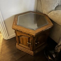 Vintage Glass Table 