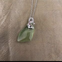 White gold plated dolphin pendant necklace