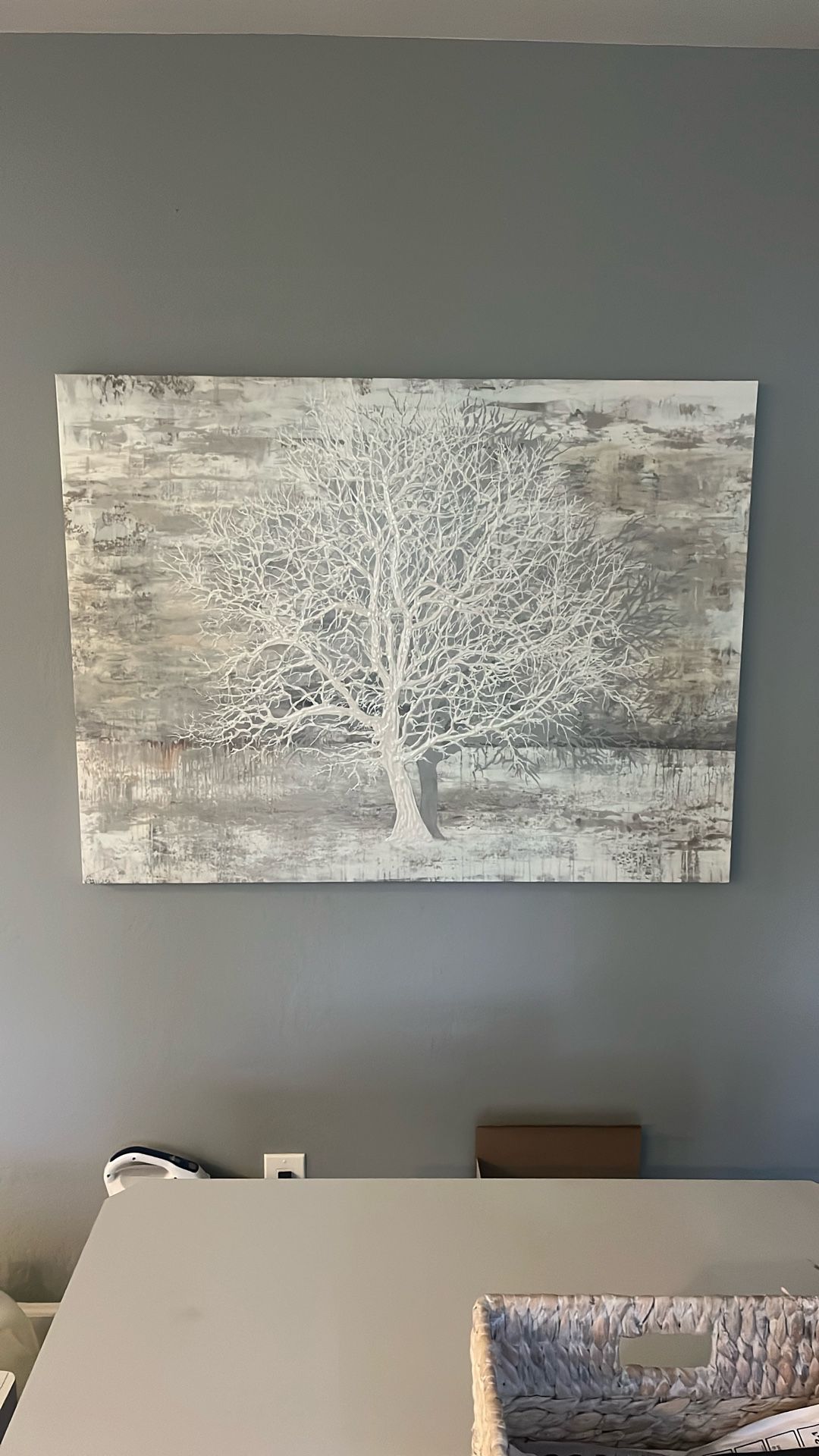 Oil On Canvas Tree Art (47 X 35 )