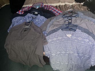 MEN’S XL  BUTTON UP SHIRTS MANY TO CHOOSE FROM  ~ $10  EACH ~ ALL IN GOOD CONDITION