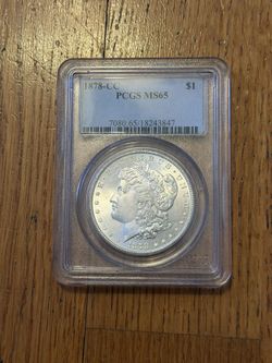 1878-CC PCGS MS65 Graded Silver Dollar Carson City