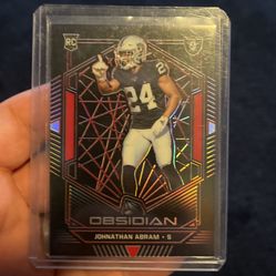 Johnathan Abram Obsidian Rookie Card 2/5