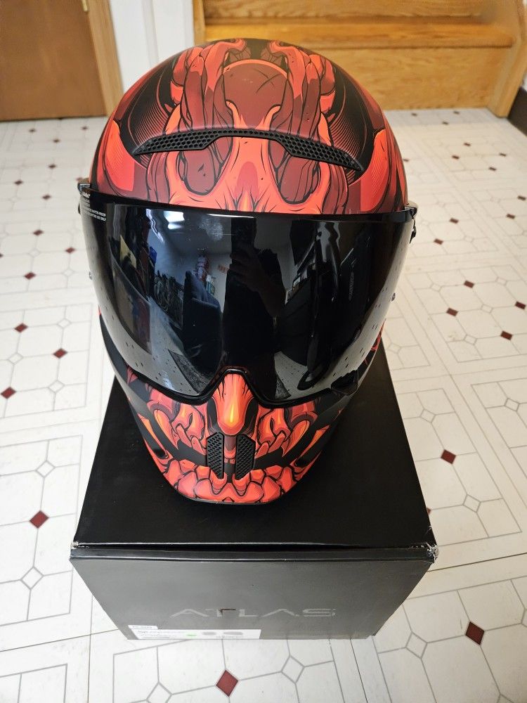 Ruroc Atlas 2.0 Diablo With Shockwave Bluetooth for Sale in