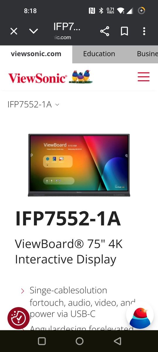 View Board In Box