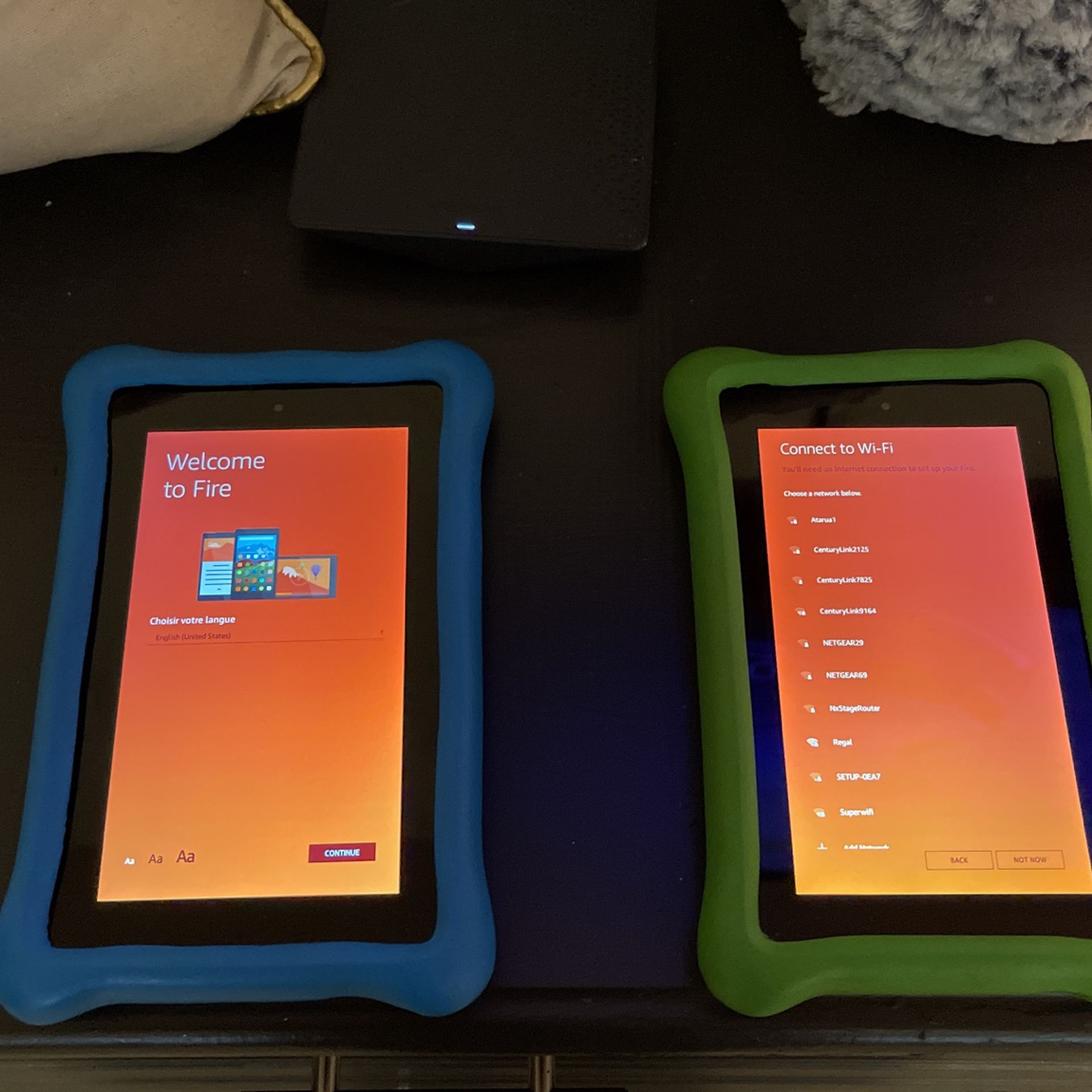 Selling 2 Amazon fire tablets