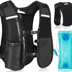 Hydration Backpack with 2L Water Bladder