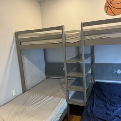 Gray Triple Bunk bed 