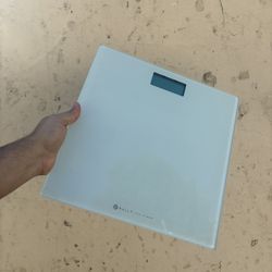 Bally Total Fitness White Glass Scale