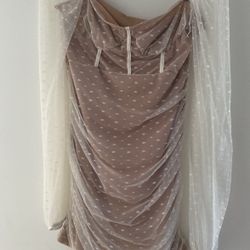 White/ Nude Dress