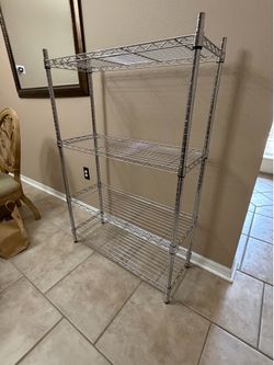 Chrome wired shelving