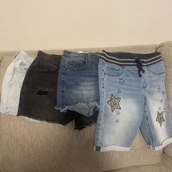 Girls Denim Shorts 