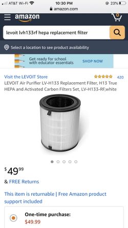 Levoit Air Purifier Replacement Filter Heppa LV-H133