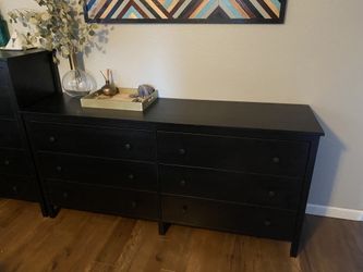 IKEA KOPPANG 6 Drawer Dresser (Black/Brown) for Sale in Tacoma, WA - OfferUp