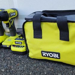 Ryobi 18V ONE+ Cordless 2-Tool Combo Kit