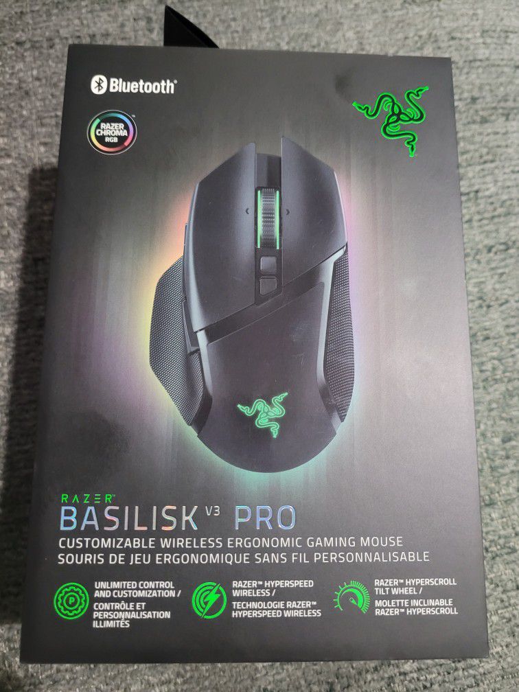 Razer Basilisk V3 Pro Customizable Wireless Black Gaming Mouse