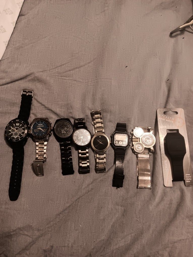 8 Watch Collection - All sold together
