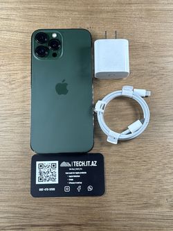 📱 iPhone 13 Pro Max | 128GB | Alpine Green | AT&T/Cricket Only | Hablo Español