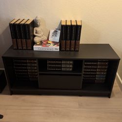 Black Entertainment Stand Table