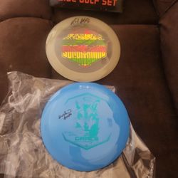 2 New Signed Disc Golf Disc