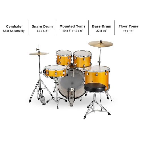 Brand New In Box Sound Percussion Labs 5PC Unity II All In One Drum Set