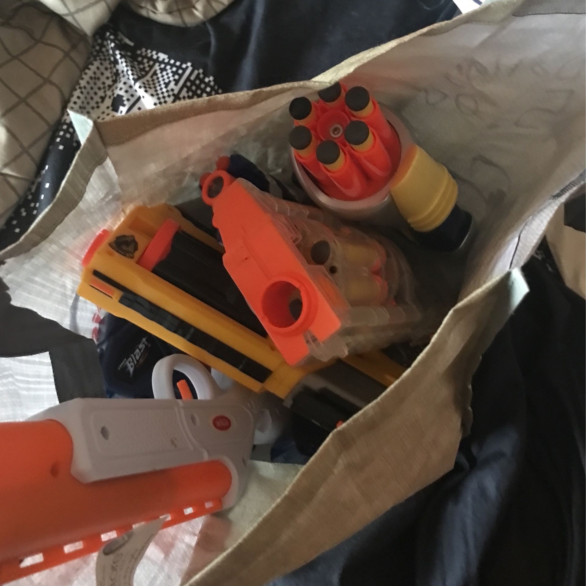 Nerf seven guns