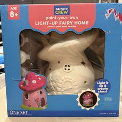 Paint Your Own Light-up Fairy Ceramic Home