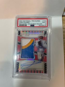 2021 National Treasures Josh Palmer RC Auto Patch PSA 9