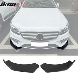 Universal V3 Style Front Bumper Lip Spoiler Splitters Protector PU Unpainted 2PC