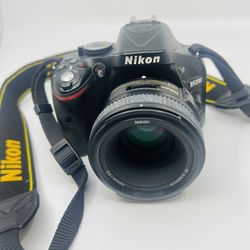 Nikon D5200 DSLR Camera with Lens Nikon AF-S Nikkor 50mm 1.8G