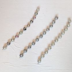Jewelry Making Beads - 33 Total, Silver
