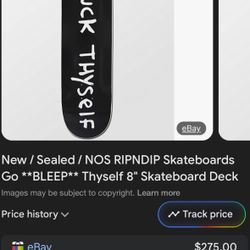 RIP And Dip Go Fuck Thy Self Skateboard Complete with Wheels And Trucks