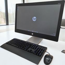 HP 23” i5 Quad-Core Touchscreen FHD PC AIO Desktop / Windows 11 / HDD 2TB / RAM 12GB / WiFi AC / CD-DVD / Camera / HDMI / Bluetooth / Backlit keyboard