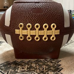 Vintage 70s Football Toy Storage Chest 