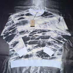 Nike ACG Therma-FIT Fleece Sweatshirt Adult Unisex Size Large All Over Print Gray NWT