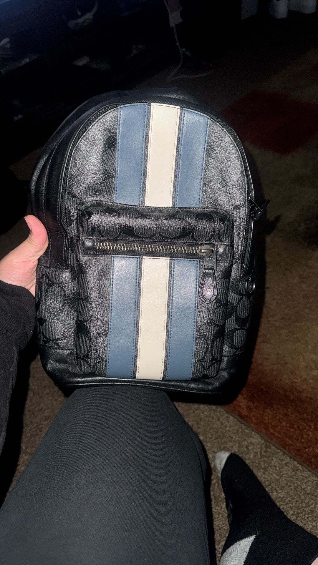 Coach West Pack Crossbody β Signature Canvas w/ Varsity Stripe β $80 OBO