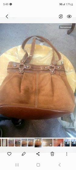 MIU MIU Vintage Brown Leather Buckhide Womens Bag Purse