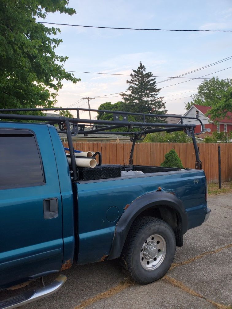 Ladder rack and tool box