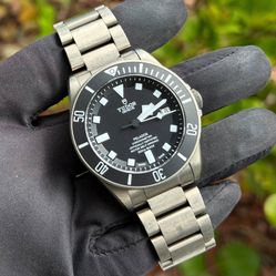Tudor Pelagos 25600T Titanium Bracelet Black Dial Black Bezel Automatic Watch Appraisal UNPOLISHED
