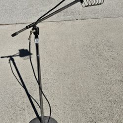 Microphone Stand With Boom And Adjustable Floor Light
