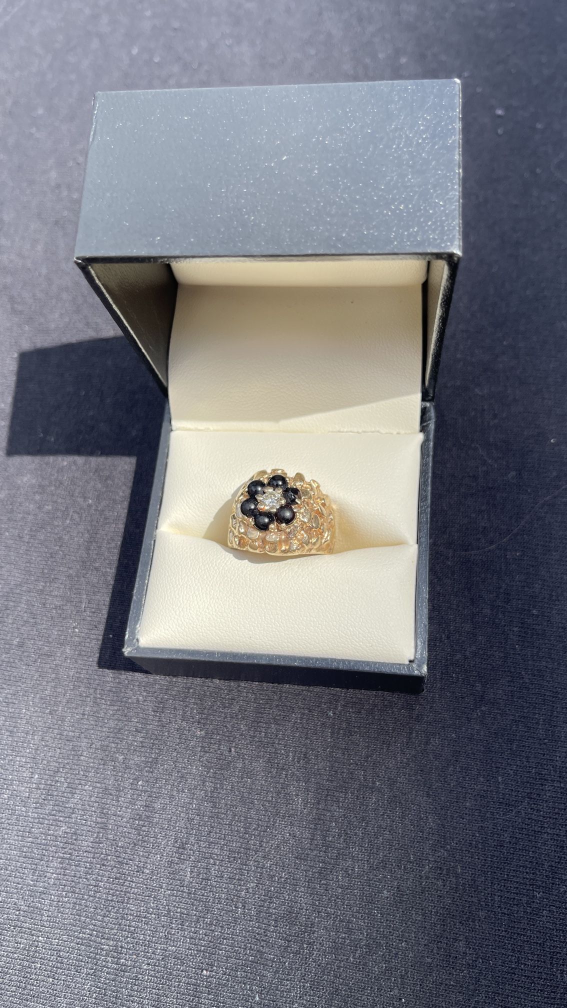 14k Yellow Gold Nugget Ring