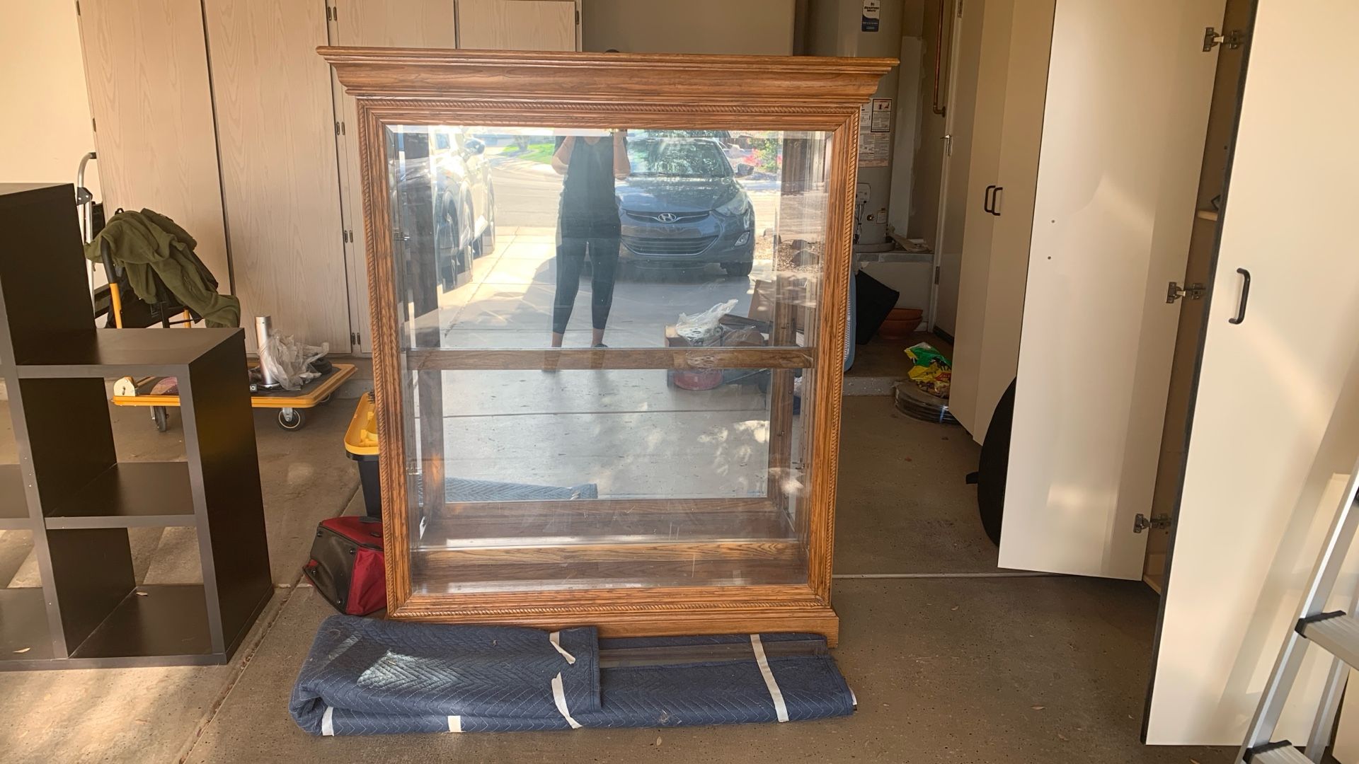 Oak Curio Cabinet
