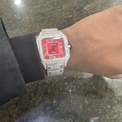Bust down Cartier Red Face 