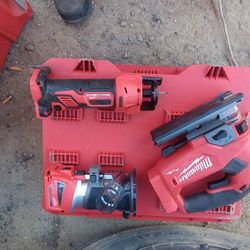 milwakee cutout tool, jig saw & router 