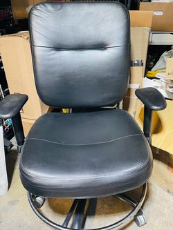 Leather desk chair