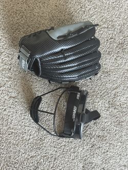 New Softball Glove And Used Face Shield