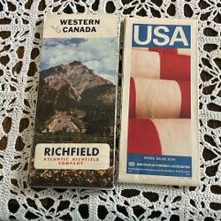 2 Vintage Road Maps