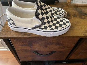 Kids checkered Vans 4.5