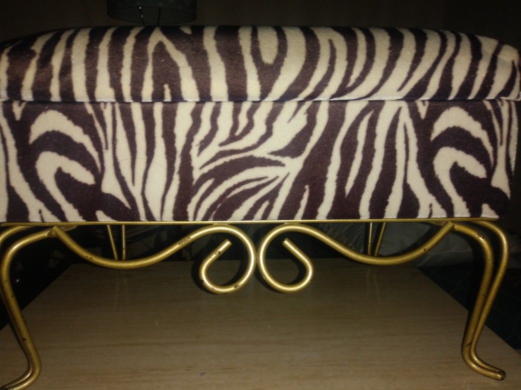 Zebra Printed Jewellery Chest