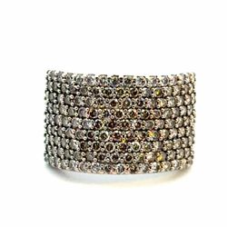 Woman’s Ladies 14k White Gold Diamond Band Ring Size 9 GP3128553