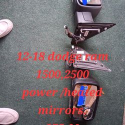 2012-2018 Dodge Ram 1(contact info removed) Power Mirrors